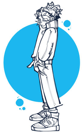 Random freehand OC illustration.